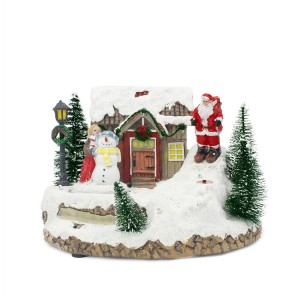 Carrousel de Noël enneigé 996986 Musique Éclairage et... 2