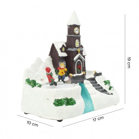 Carrousel de Noël enneigé 901133 Musique Éclairage et mouvement