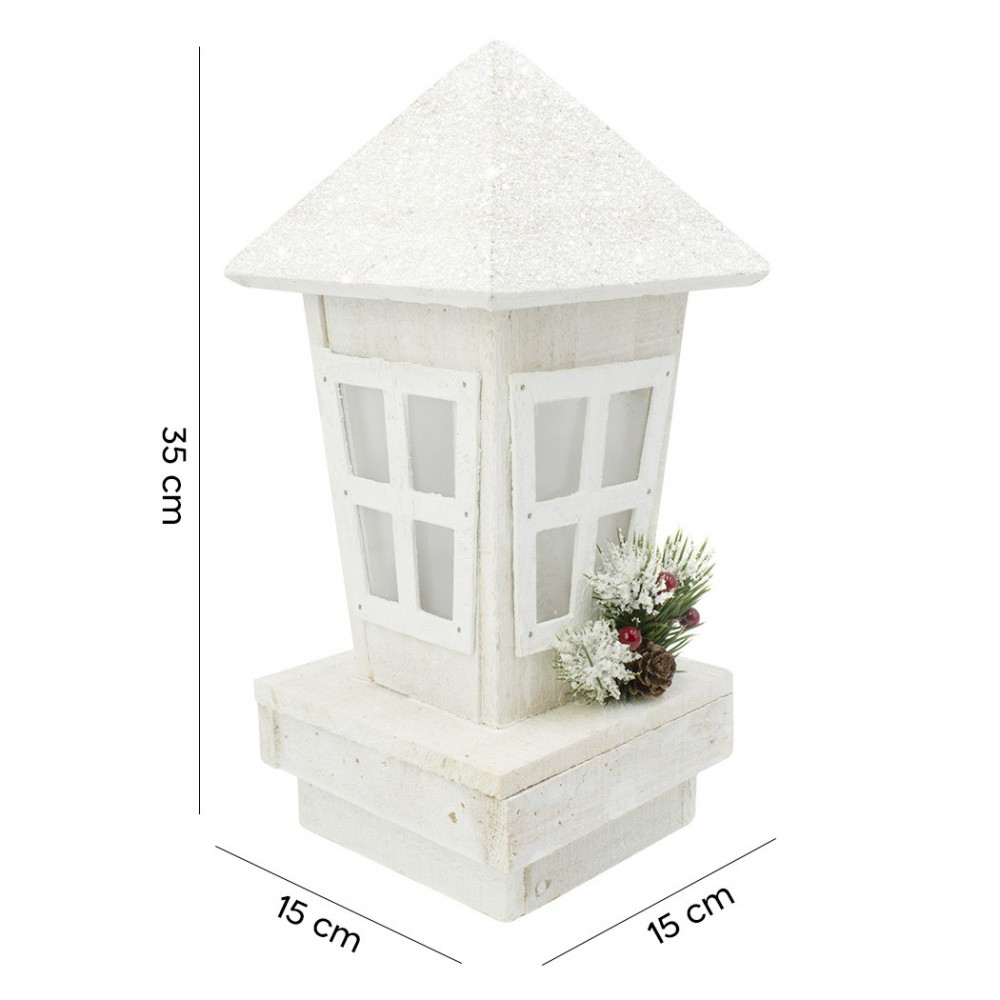 Lanterne de Noël 859724 décoration en bois avec...