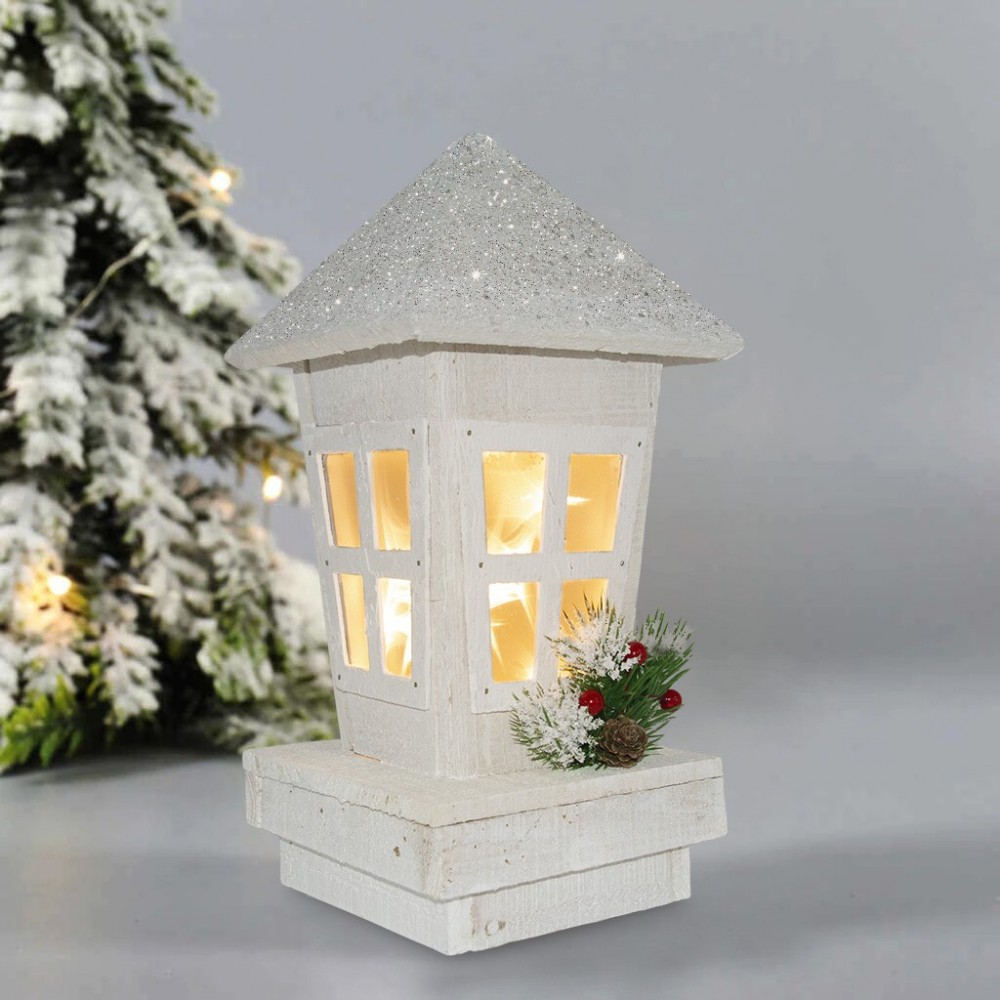 Lanterne de Noël 859724 décoration en bois avec...