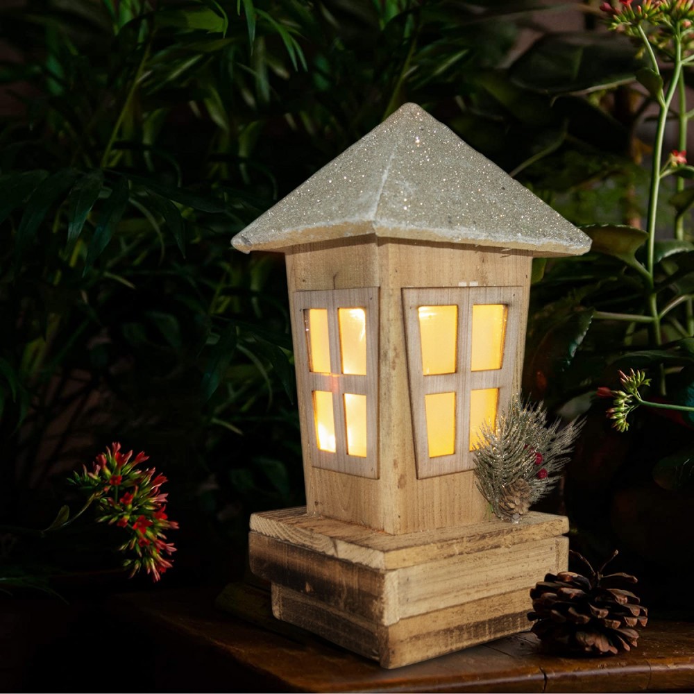 Lanterne de Noël 859717 décoration en bois avec...