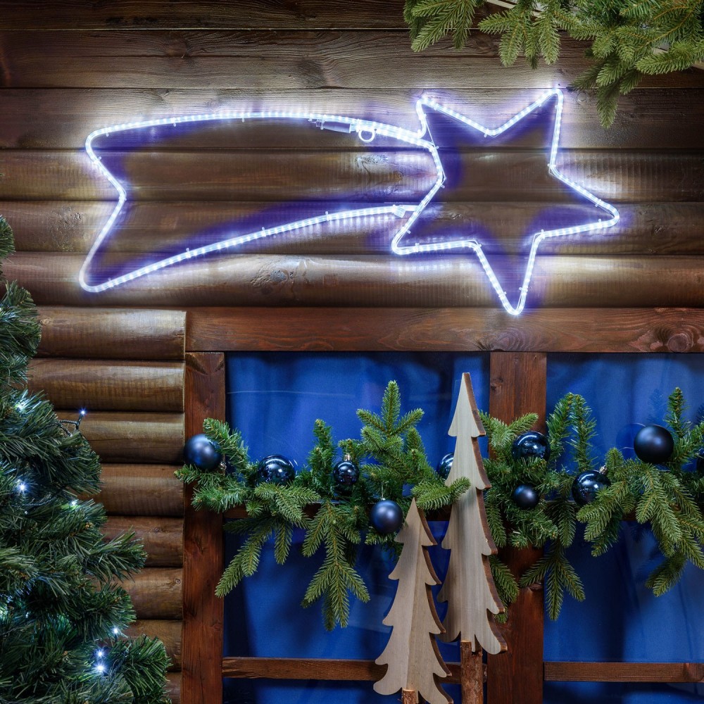 Comète lumineuse de Noël Lumière bleue avec...