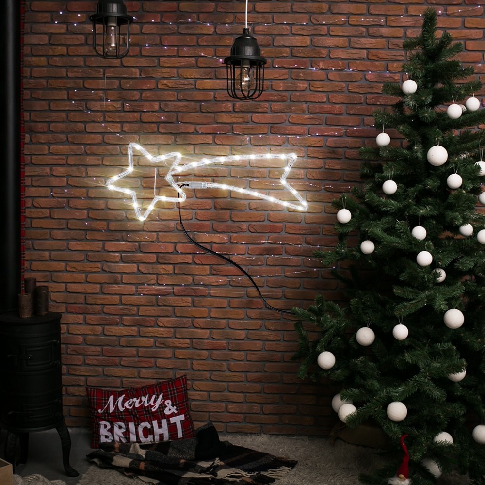 Comète lumineuse de Noël 297236 Led blanc froid...