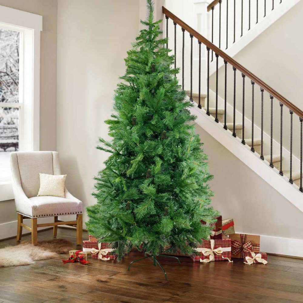 Arbre de Noël artificiel PVC 240Cm pommes de...