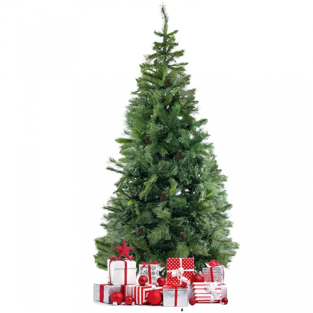 Arbre de Noël artificiel PVC 240Cm pommes de...