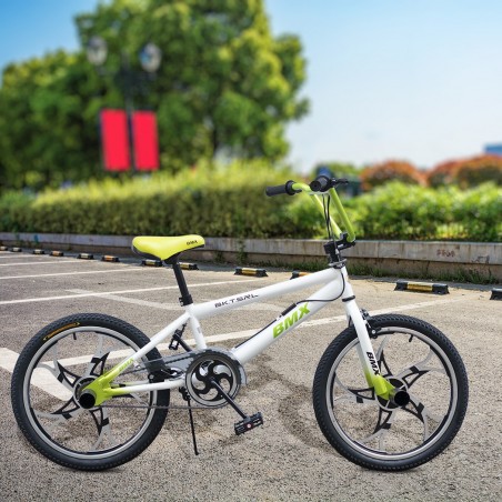 Vélo BMX ONE WHEEL FreeStyle Taille 20 avec roues en alliage 6 - 8 ans