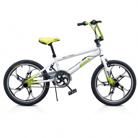 Vélo BMX ONE WHEEL FreeStyle Taille 20 avec roues en alliage 6 - 8 ans