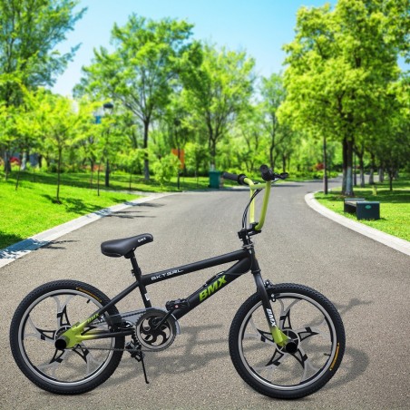 Vélo BMX ONE WHEEL FreeStyle Taille 20 avec roues en alliage 6 - 8 ans