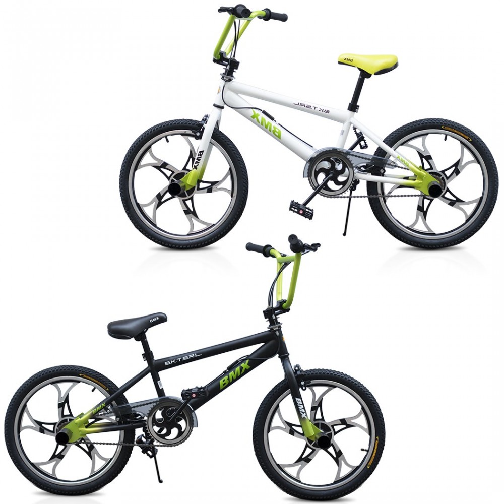 Vélo BMX ONE WHEEL FreeStyle Taille 20 avec roues en alliage 6 - 8 ans