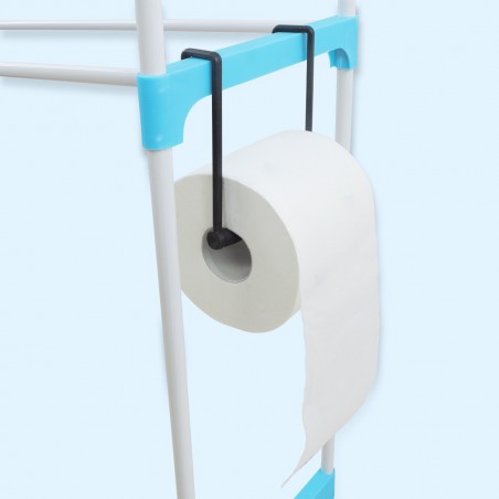 Étagère de salle de bains modulaire en plastique 210627 bleu 152H cm