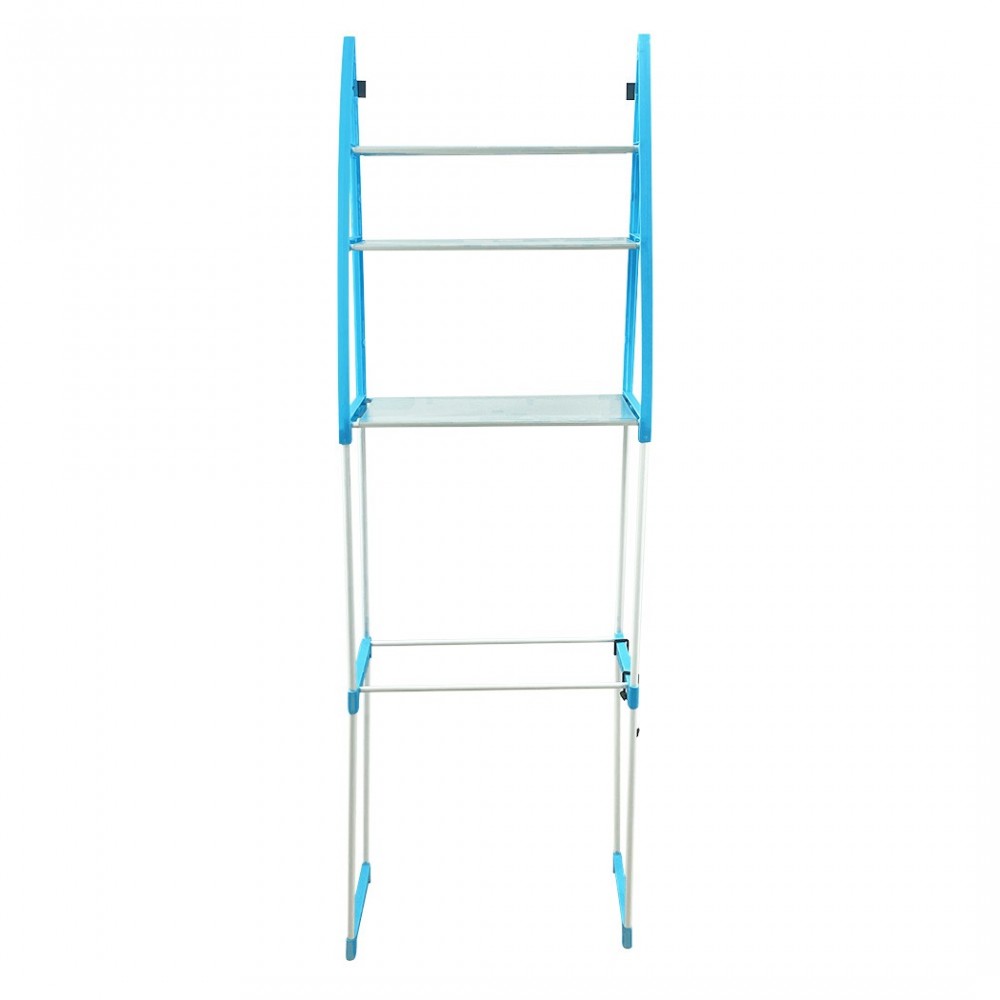 Étagère de salle de bains modulaire en plastique 210627 bleu 152H cm