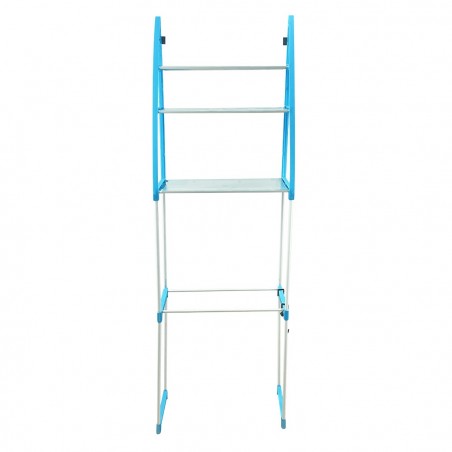 Étagère de salle de bains modulaire en plastique 210627 bleu 152H cm