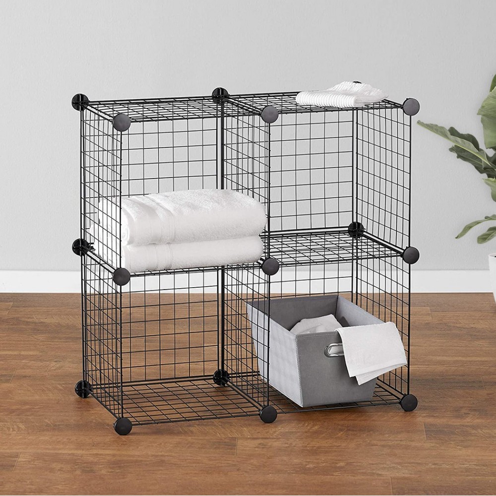 Étagère modulaire en treillis métallique 24...