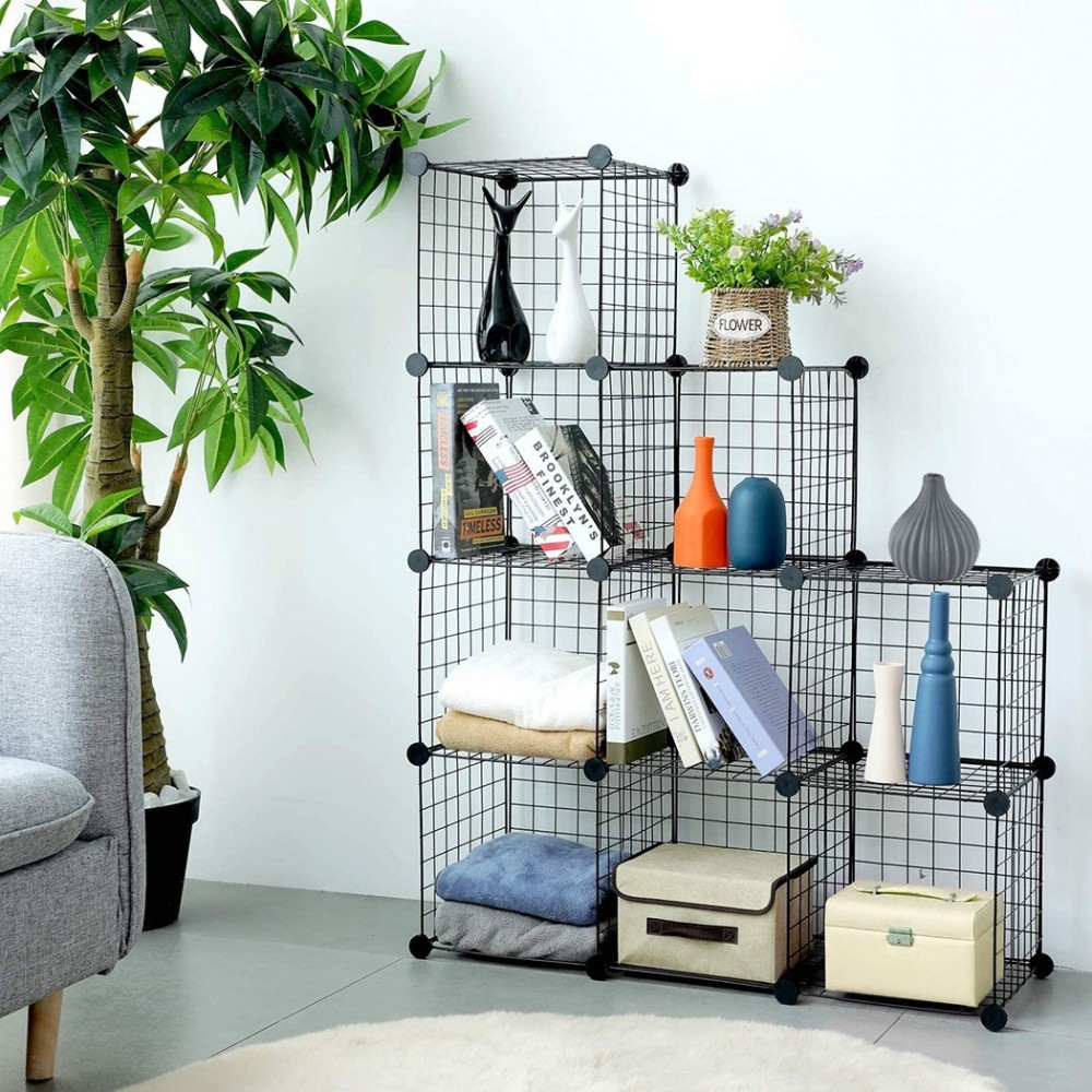 Étagère modulaire en treillis métallique 24...