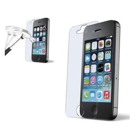 Film protecteur - protection écran téléphone en verre trempé transparent protège des chocs et des chutes - IPHONE 4, 4S Film protecteur - protection écran téléphone en verre trempé transparent protège des chocs et des chutes - IPHONE 4, 4S