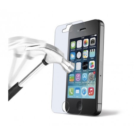 Film protecteur - protection écran téléphone en verre trempé transparent protège des chocs et des chutes - IPHONE 4, 4S Film protecteur - protection écran téléphone en verre trempé transparent protège des chocs et des chutes - IPHONE 4, 4S