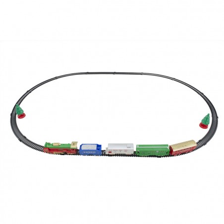 Train de Noël 21 pièces Décoration arbre Mouvement alimenté par piles