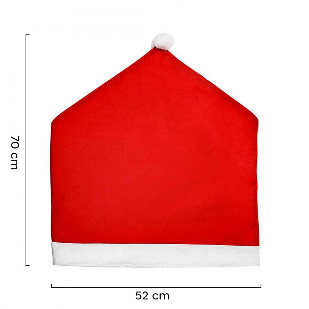 Set de 4 housses de chaise bonnet de Noël Père...