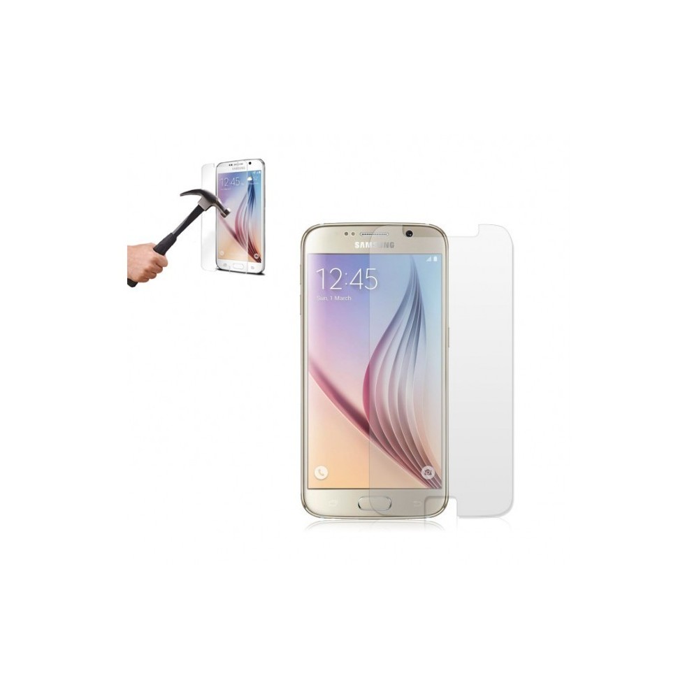 Protection écran téléphone en verre trempé transparent SAMSUNG S6