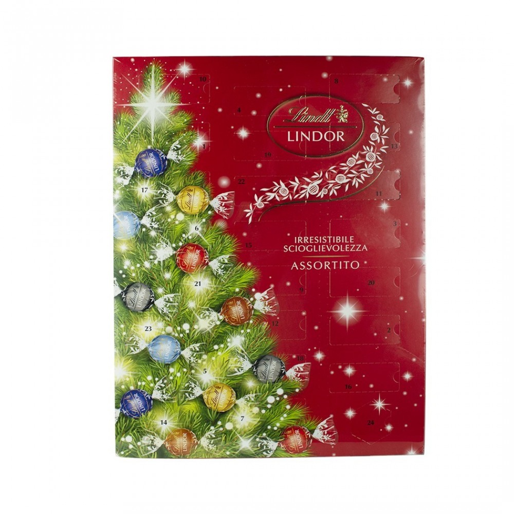 037899 Lindt Lindor Calendrier de Noël 24 chocolats assortis 299 gr