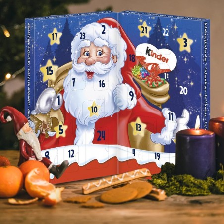 242131 Kinder Mini Calendrier de l'Avent 127g avec bonbons assortis