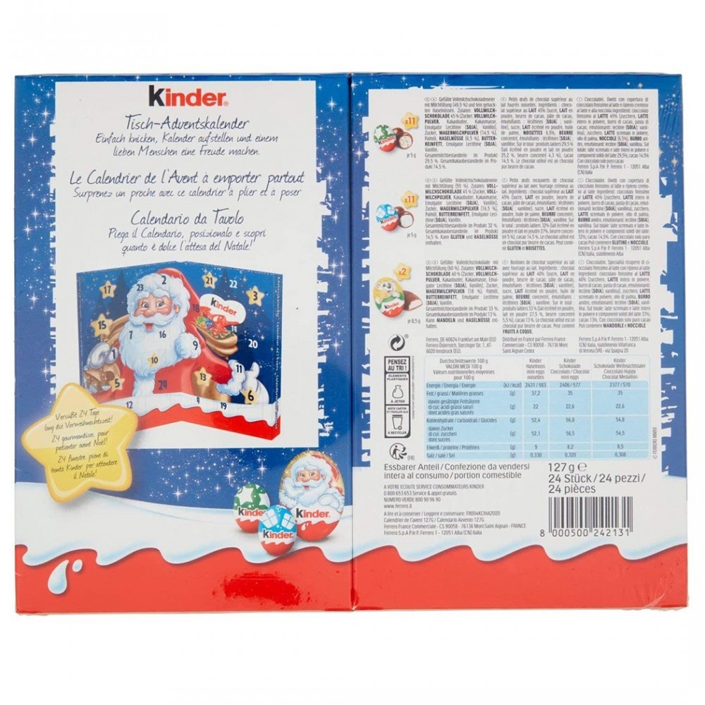 242131 Kinder Mini Calendrier de l'Avent 127g...