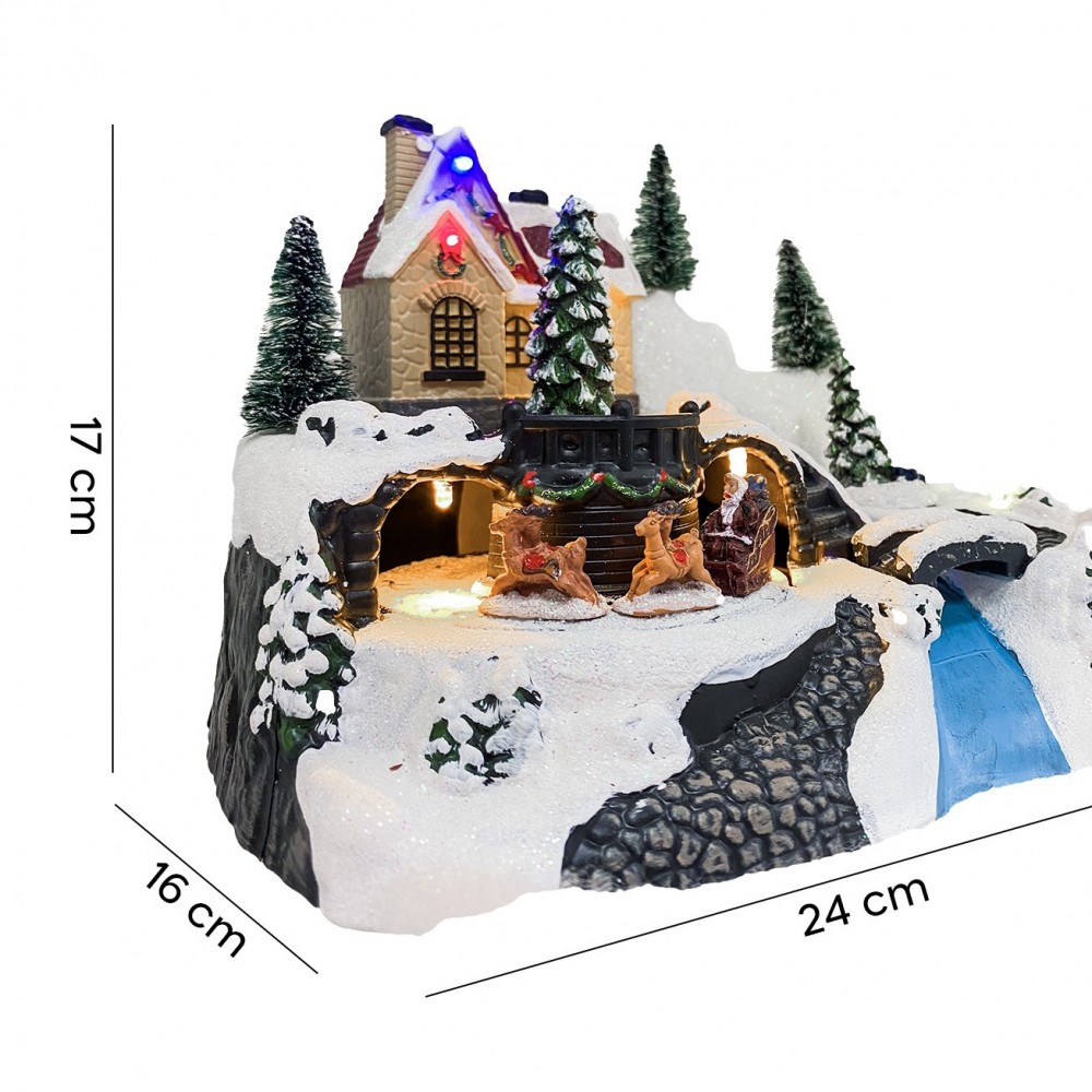 243011 Carrousel de Noël -traîneau avec...