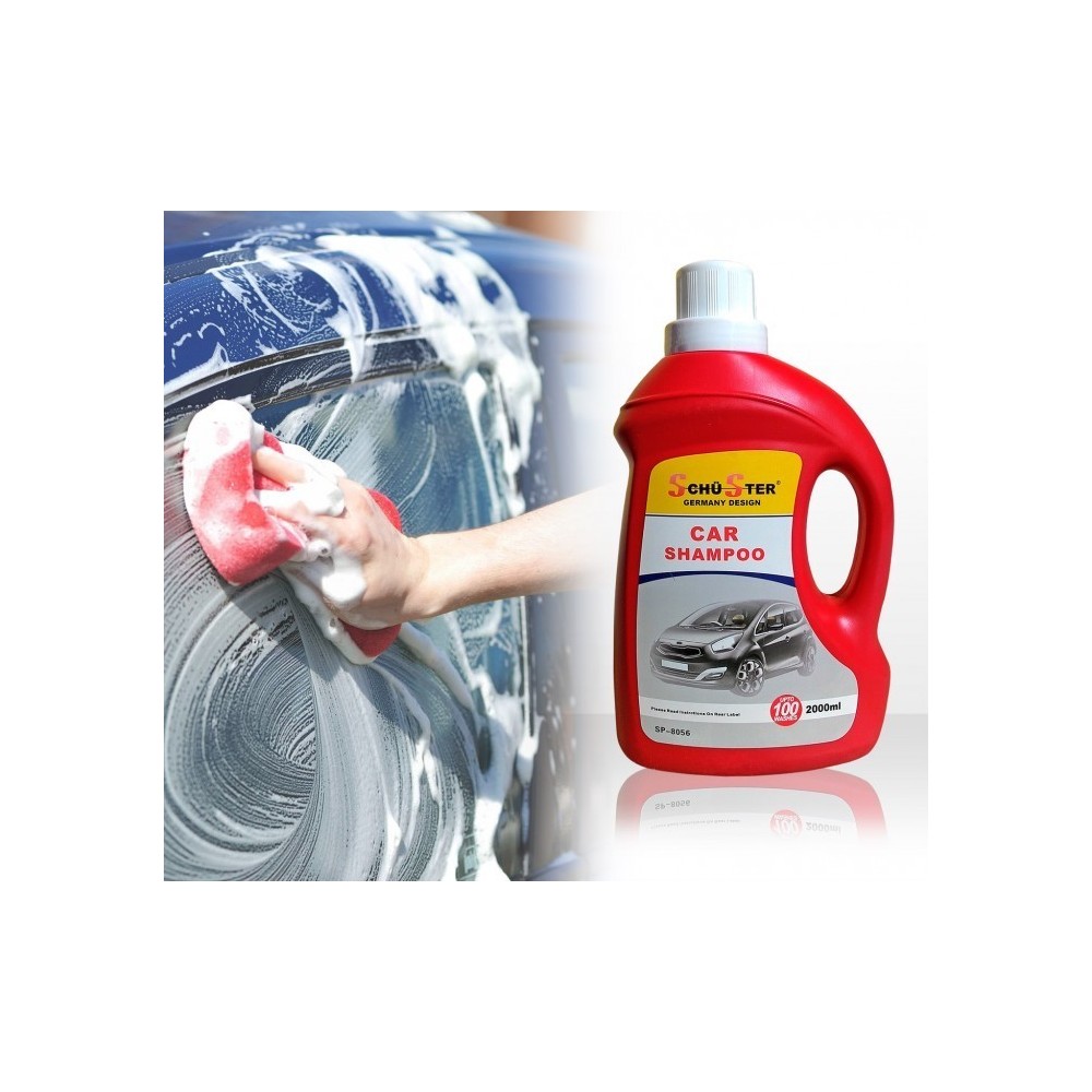Shampoing voiture Schu-Ster auto-séchage élimine la poussière tenace 2000ml SP-8056 