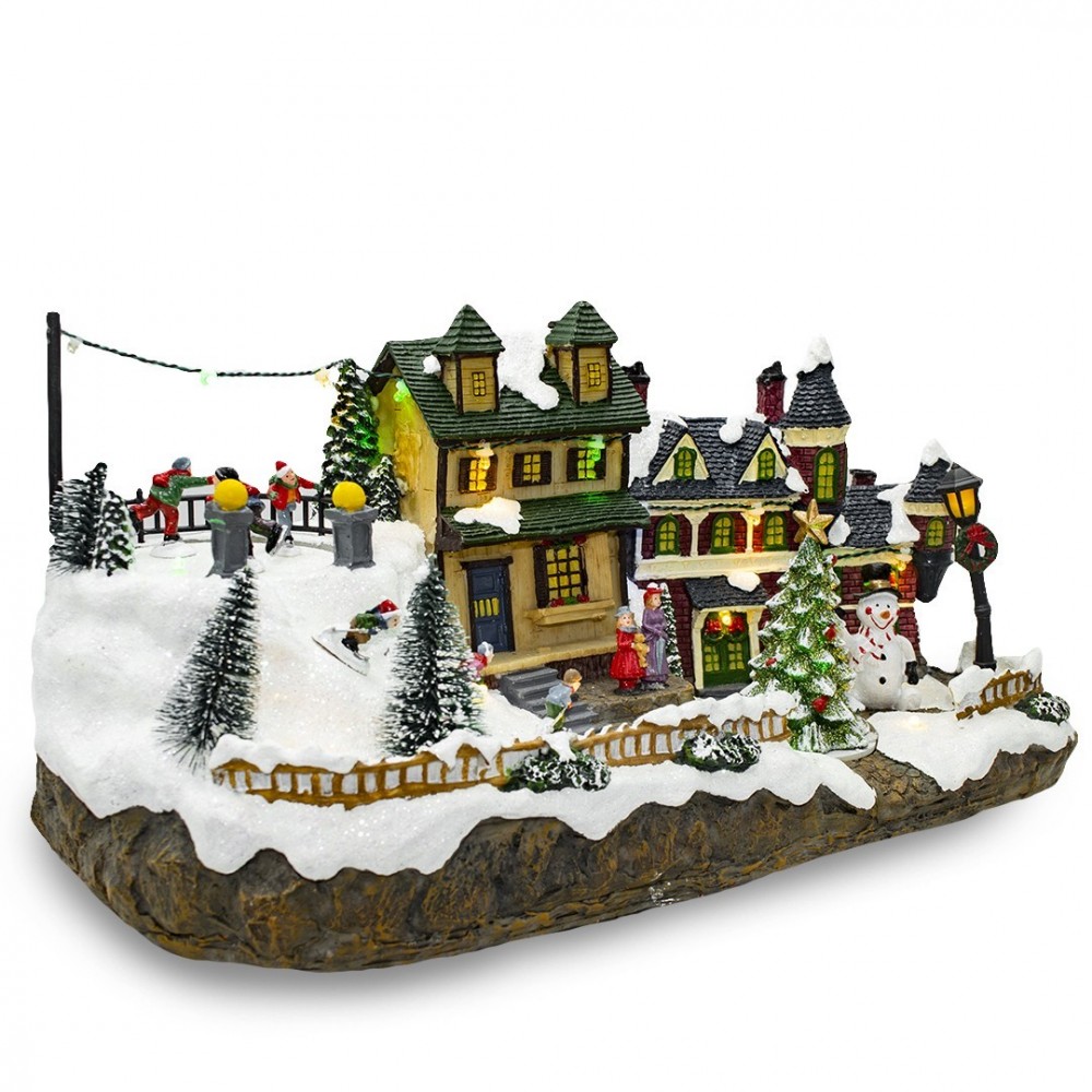 361015 Carrousel de Noël enneigé Lumières, sons...