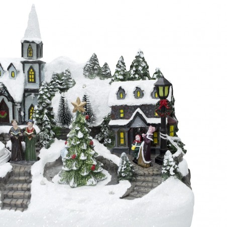 361031 Manège de Noël avec lumières, sons et mouvements 32x20x25 cm