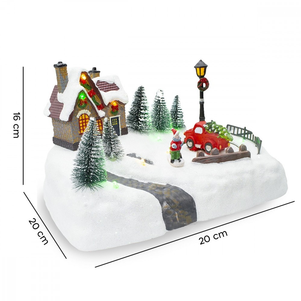 361042 Carrousel paysage de Noël Lumières de...