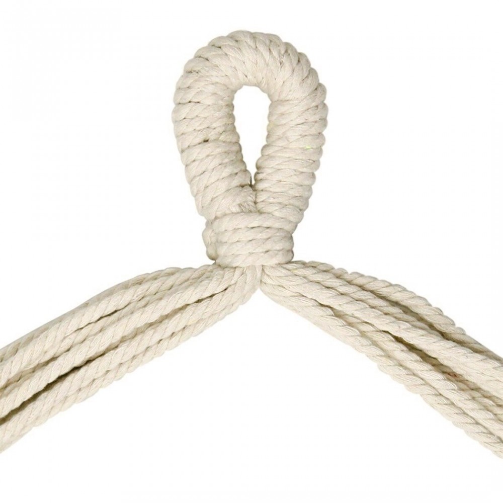 Hamac en coton suspendu CRUDO Support en bois,...