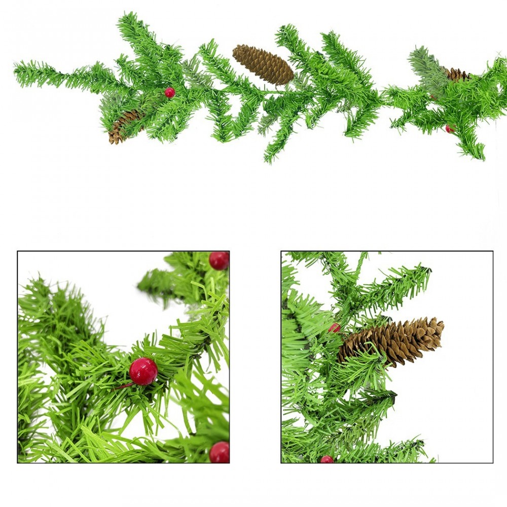 245009 Couronne de Noël branches d'arbre avec...