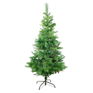 164047 Arbre de Noël artificiel en PVC 180H cm avec pommes branches pliantes