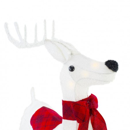 401002 Renne de Noël avec lumières et mouvement décoration de Noël 70Hx15x50cm