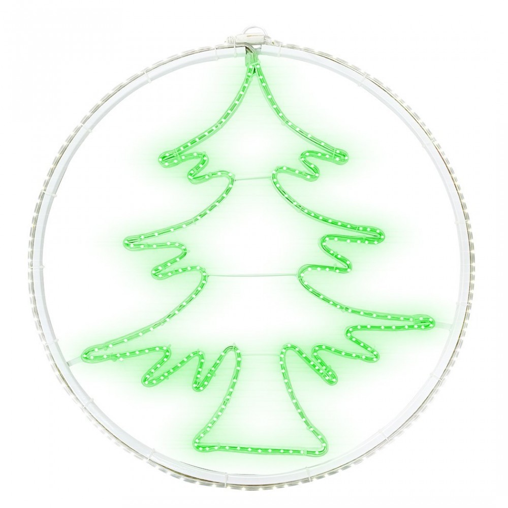 Arbre de Noël néon 60x60cm Lumière froide 420 Led Décoration de Noël