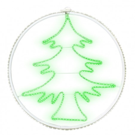 Arbre de Noël néon 60x60cm Lumière froide 420 Led Décoration de Noël