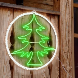 Arbre de Noël néon 60x60cm Lumière froide 420 Led... 2
