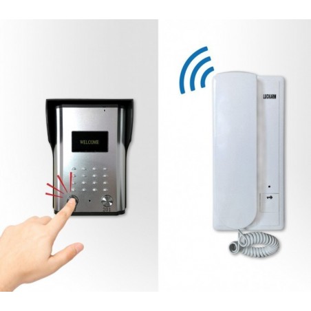 Interphone Duplex - sonnette - câblage 4 fils avec 2 disques internes et 1 externe