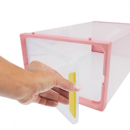 Boîtes à chaussures peu encombrantes avec organiseurs de portes 23x33xH14 cm