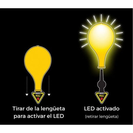 Pack 5 PCS ballons à led couleurs assorties pour des événements - illuminent vos soirées 