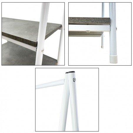 Porte-manteaux en métal avec 2 étagères pour les entrées de la maison