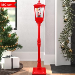 364001 Lanterne de Noël rouge H180 Cm Décoration avec... 2