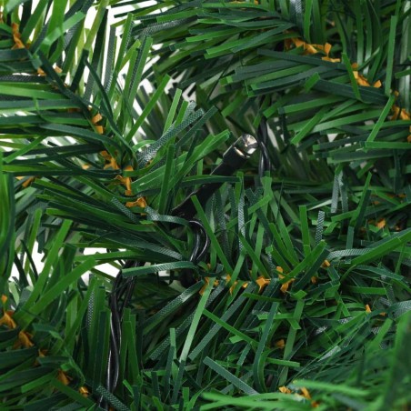 Couronne de Noël 2,5m branche d'arbre 140 pointes avec lumières chaudes à piles