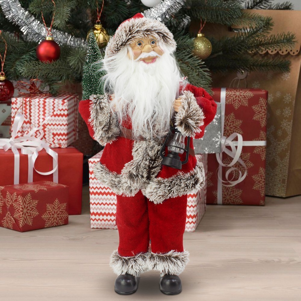 103235 Père Noël avec arbre lanterne son et...