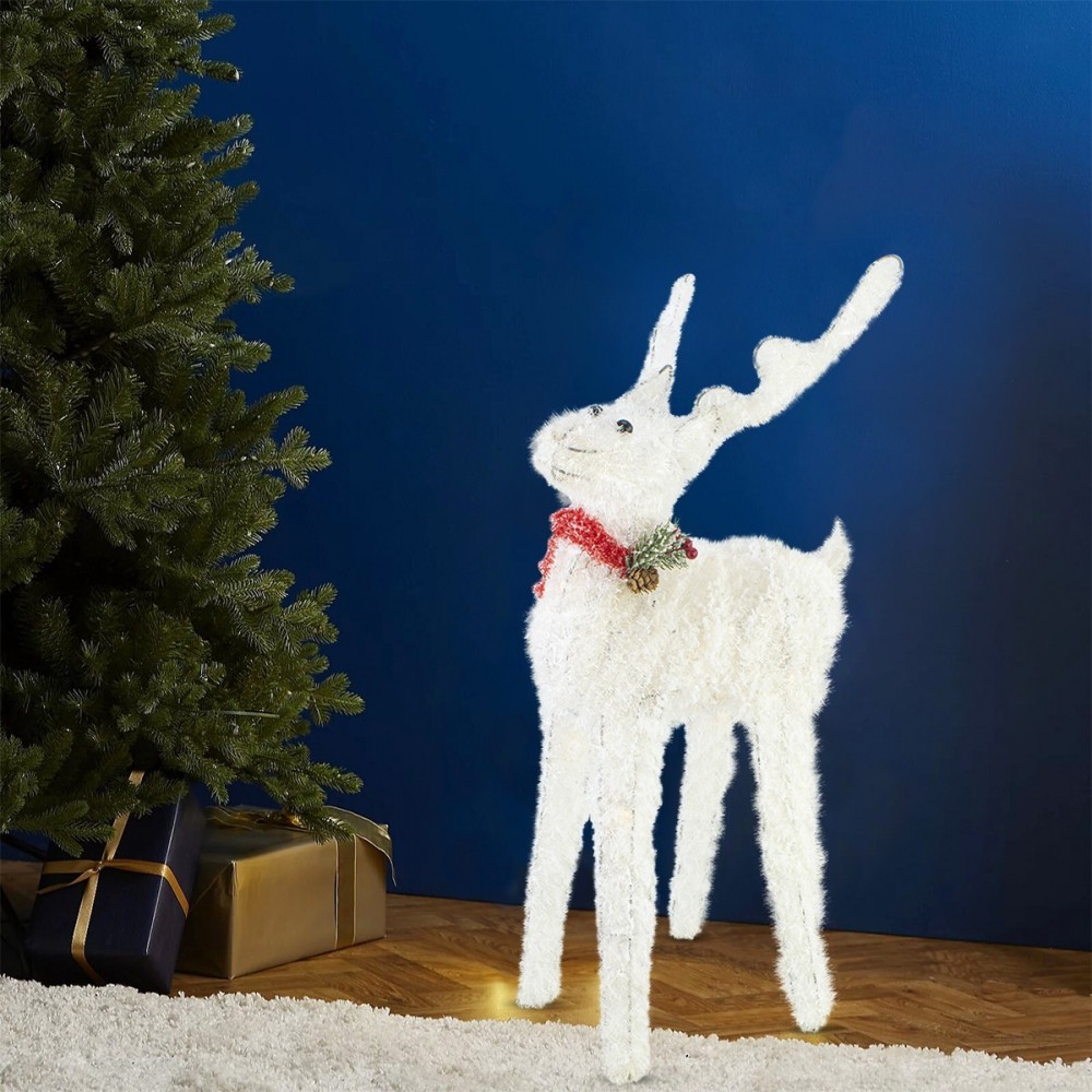 293030 Renne de Noël lumineux 70cm lumière LED...
