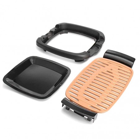 Barbecue électrique antiadhésif sans fumée 1200W Collecteur graisse SMOKE FREE