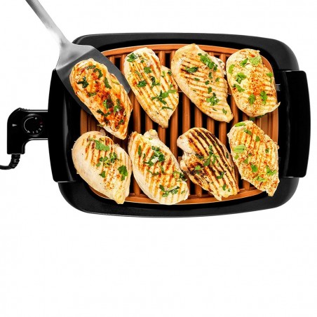 Barbecue électrique antiadhésif sans fumée 1200W Collecteur graisse SMOKE FREE