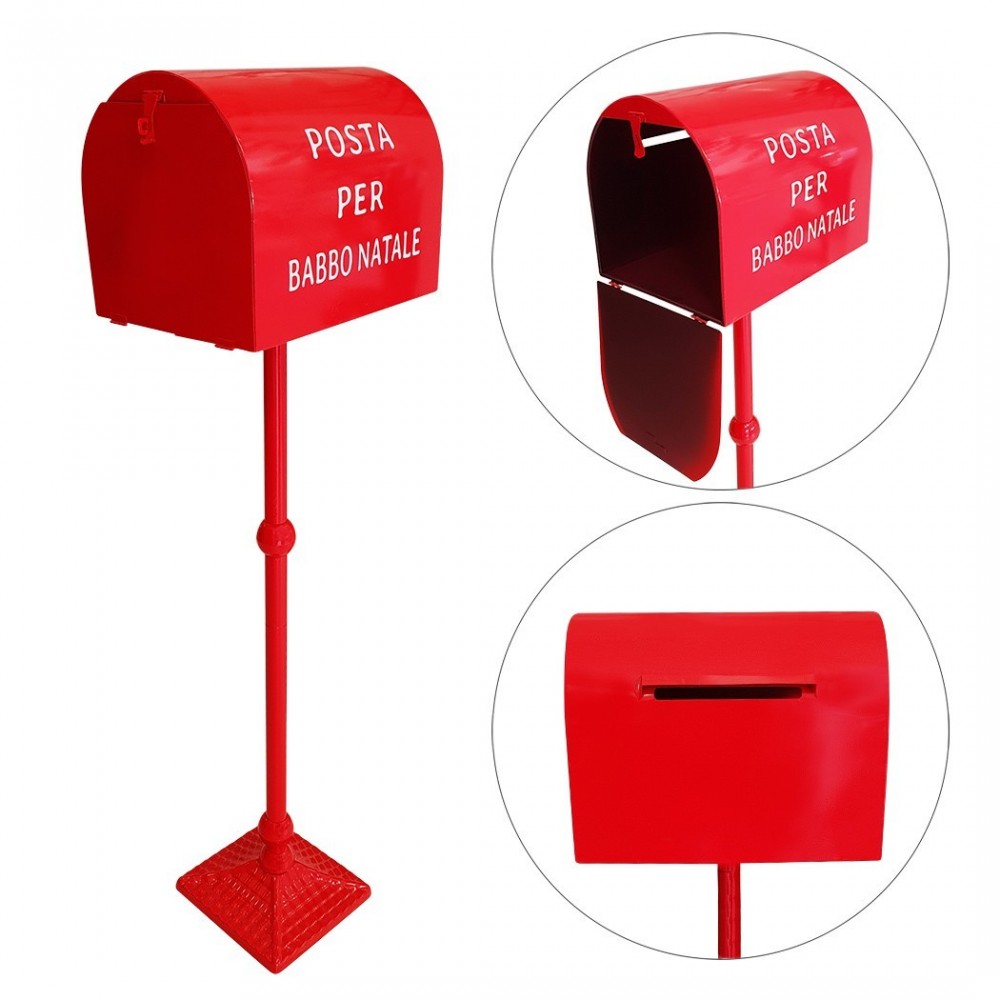 280033 Père Noël Boîte aux lettres 80cm rouge...