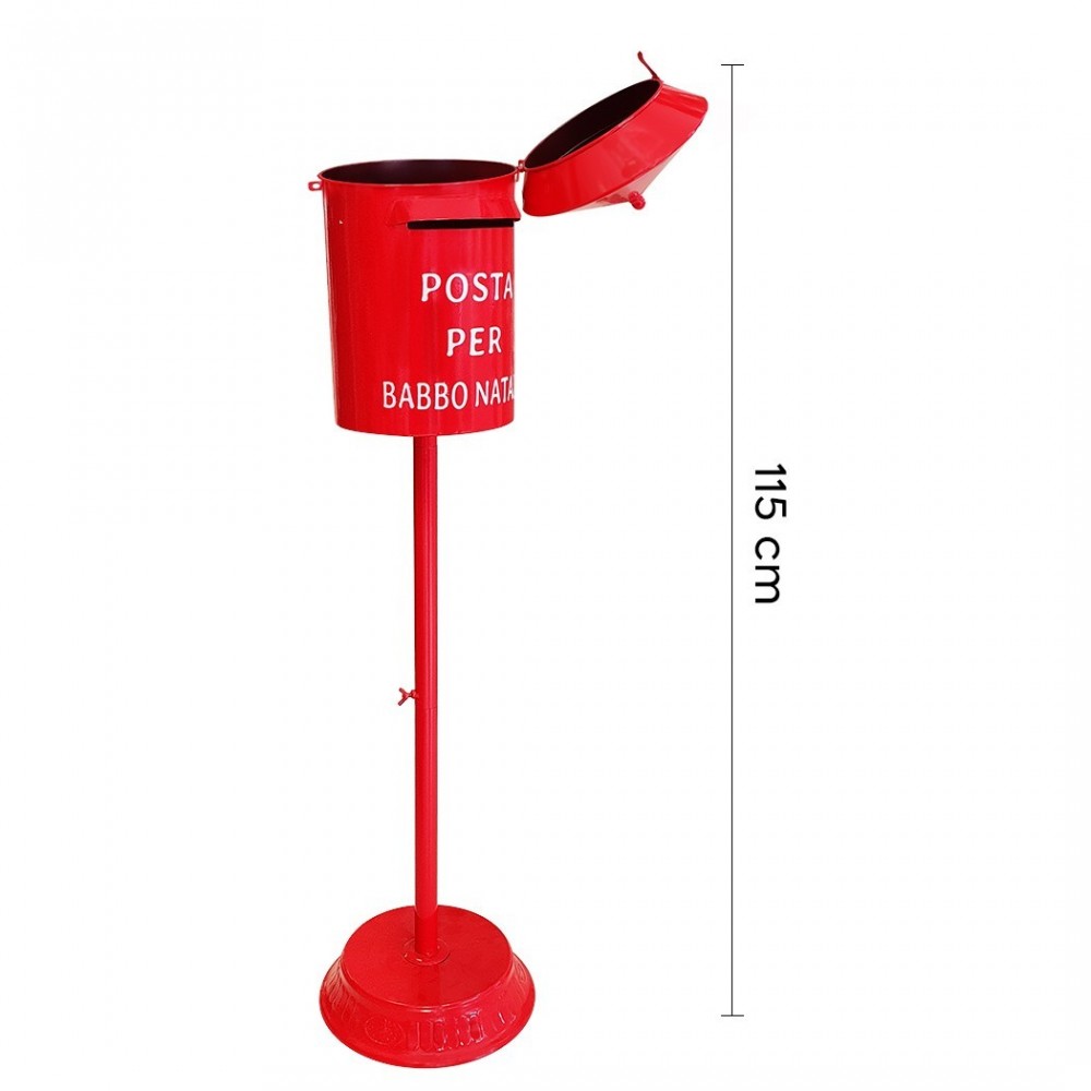 280034 Père Noël Boîte aux lettres ronde 115cm...